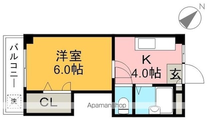 めぞん一刻館[1K/23.1m2]の間取図