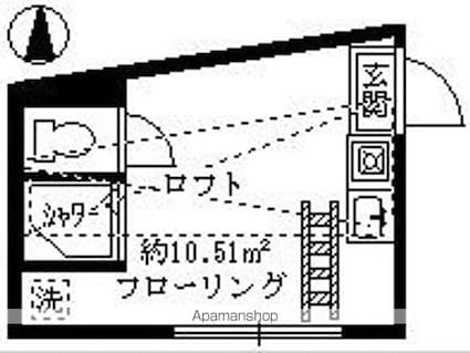 東京都杉並区阿佐谷南３丁目[1R/10.51m2]の間取図
