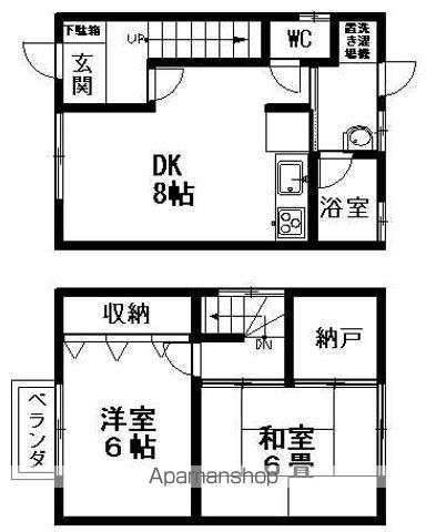 アイネストハイムAの間取り写真