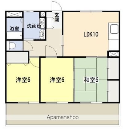 アイ・アイマンション[3LDK/64.8m2]の間取図