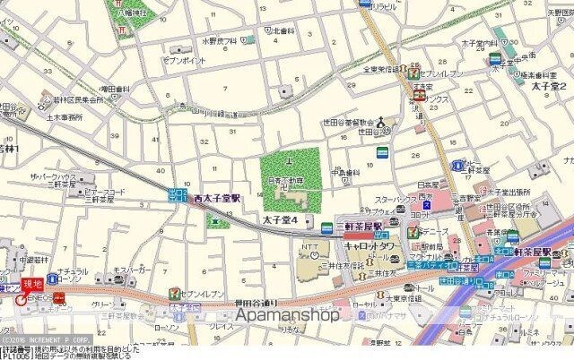 東京都世田谷区三軒茶屋２丁目[1K/22.04m2]の周辺