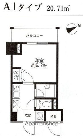 レジディア東品川の間取り写真