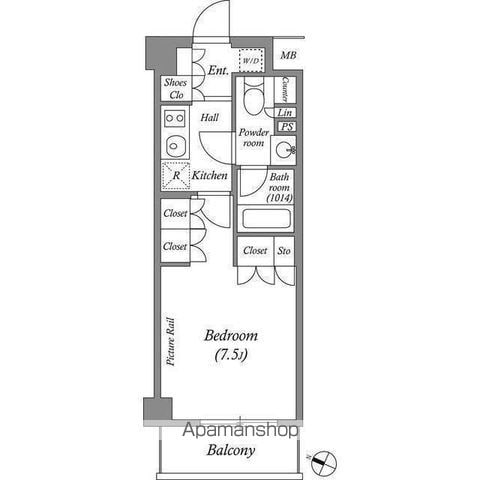 【豊島区西池袋のマンションの間取り】