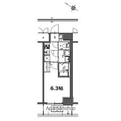 ＳーＲＥＳＩＤＥＮＣＥ神宮西駅前ａｓｃｅｎｔ（アセント）[1K/21.61m2]の間取図