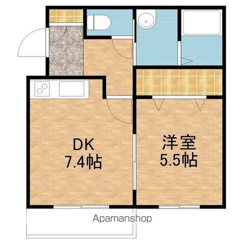 グローバル川沿の間取り写真