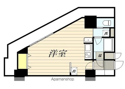ＨＦ駒沢公園レジデンスＴＯＷＥＲ[1R/33.5m2]の間取図