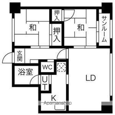 朝日レジデンスの間取り写真