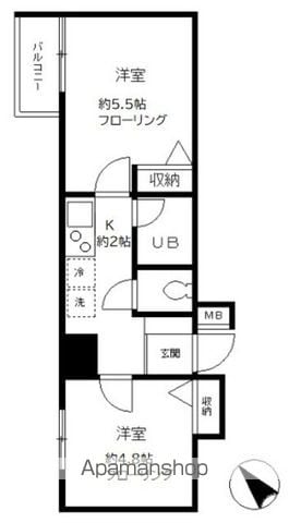 ヴィルヌーブ文京根津の間取り写真