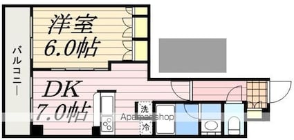 エスティメゾン錦糸町Ⅱ[1DK/40m2]の間取図
