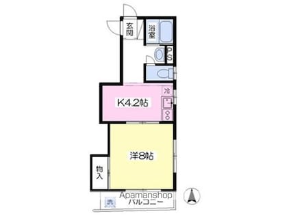 コーポ門田[1K/33.74m2]の間取図