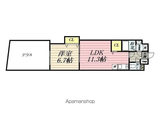 スペランザ新検見川 102 ｜ 千葉県千葉市花見川区南花園２丁目2-20（賃貸マンション1LDK・1階・40.87㎡） その2