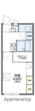 レオパレス昴５５５Ａ[1K/23.18m2]の間取図