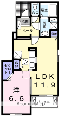 カルム　メゾンの間取り