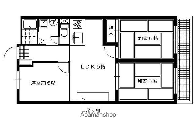 第2くめマンションの間取り写真