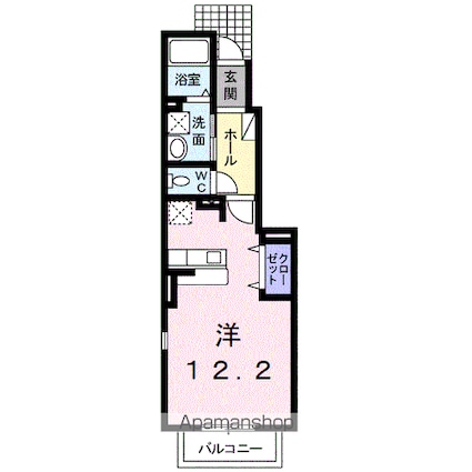 モルト　フェリーチェ[1R/32.9m2]の間取図