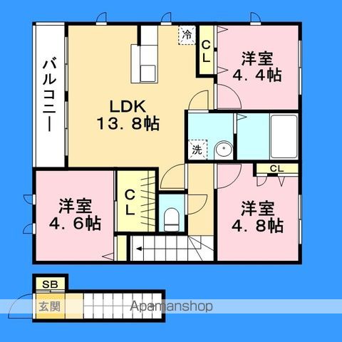フォンターナの間取り写真