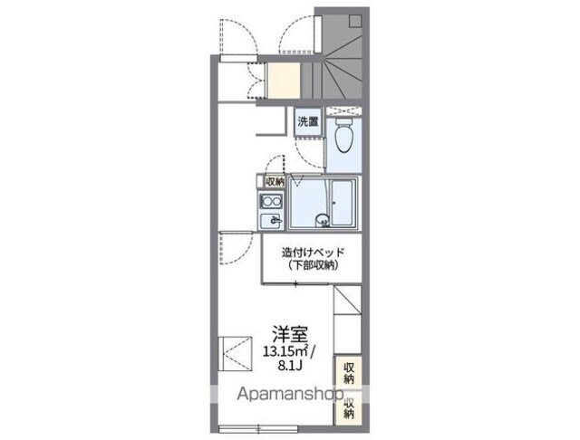 レオパレスコンフォール中島Ⅱ[1K/23.61m2]の間取図