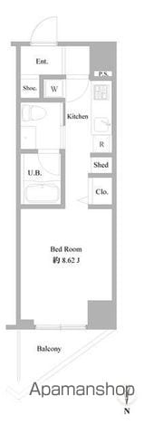 B CITY APARTMENT NAKANO EASTの間取り写真