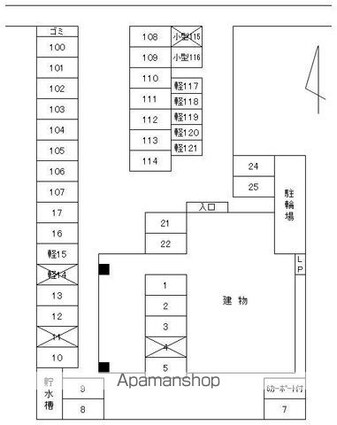 香川県高松市太田上町[3LDK/60.99m2]の配置図