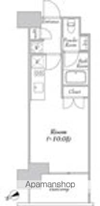 カナルフロント芝浦[1R/25m2]の間取図