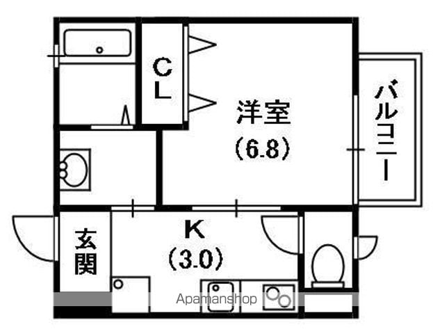 シャーメゾン松屋町の間取り写真