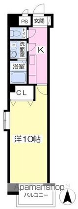 アービア永木[1K/31.69m2]の間取図