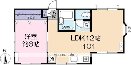 東京都豊島区長崎３丁目[2DK/38.92m2]の間取図