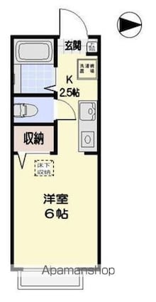 メゾンＴＨ[1K/19.25m2]の間取図