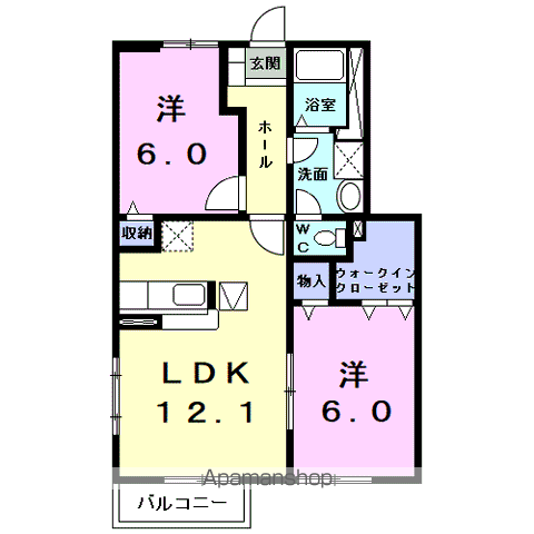 ソフィア壱番館 Aの間取り写真