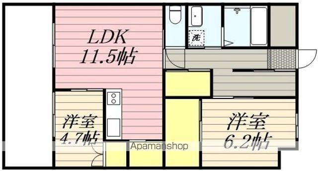 ディアコート新栄の間取り写真