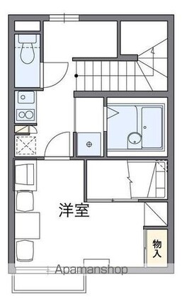レオパレスキリーク　ＹＨ[1K/26.08m2]の間取図