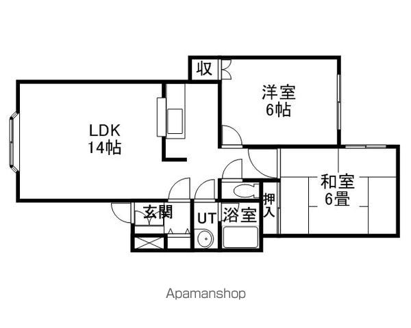 グレースハイツ伏古の間取り写真