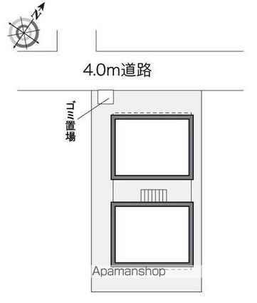 レオパレス御代の台[1K/20.74m2]の配置図
