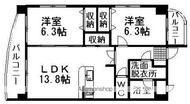 ブライムマンションはなみずきの間取り写真