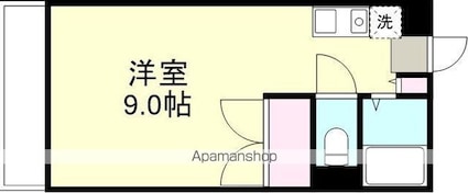 エスポワール中庄[1K/22.86m2]の間取図