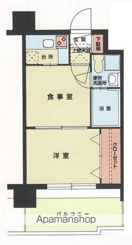 エステートモア薬院通りの間取り写真