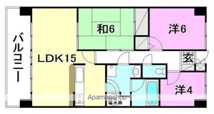 グラシアス道後[3LDK/68.97m2]の間取図