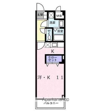メイフェアー両国[1R/30m2]の間取図