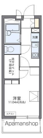 レオパレスエクレールK下大槻の間取り写真