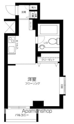 メトロフォート[1K/34.94m2]の間取図