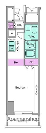 東京都台東区台東４丁目[1K/23.25m2]の間取図