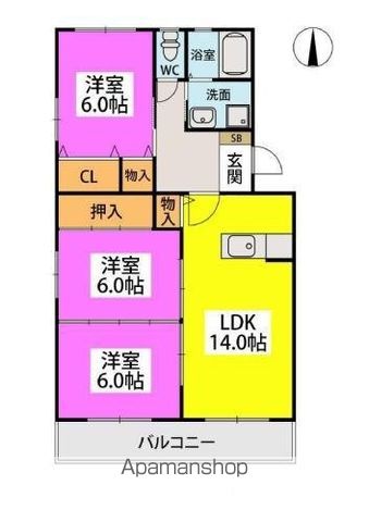 阿部第1ビルの間取り写真