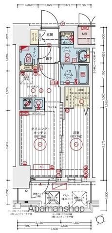 エステムコート新大阪XVIIベイスの間取り写真