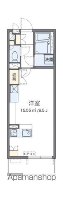 レオネクストひだまりⅡ[1R/27.8m2]の間取図