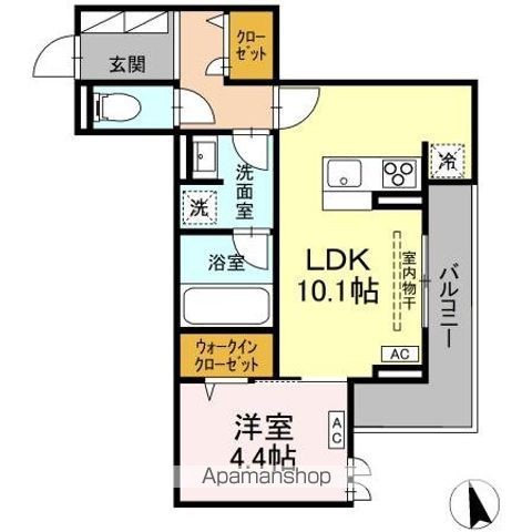 レーヴ・クレール東中央の間取り写真