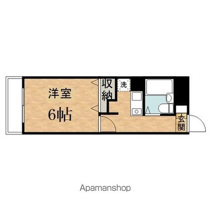 パストラーナ柏木[1K/23.37m2]の間取図