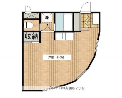 橋市マンション夕顔瀬Ａ[1R/27.32m2]の間取図