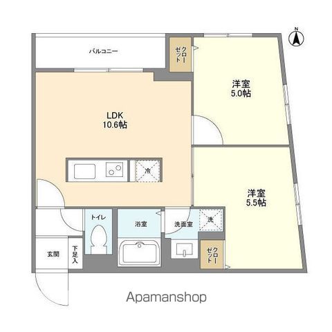パルムクレスト武蔵小山 サウス棟の間取り写真