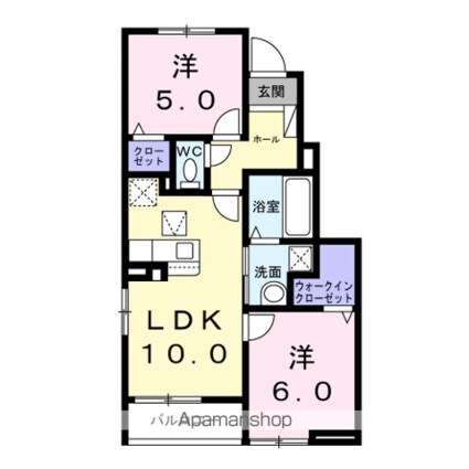 リミテッドⅡ[2LDK/50.53m2]の間取図