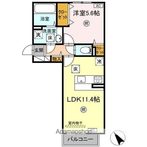 DーROOM Nの間取り写真